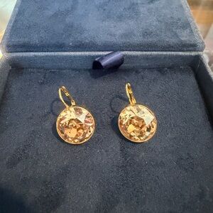 Swarovski Gold-Tone Crystal Earrings